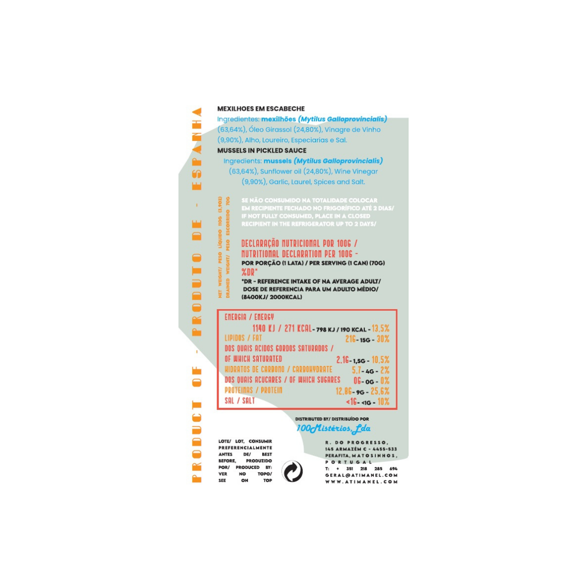 Musslor i escabeche 12/16