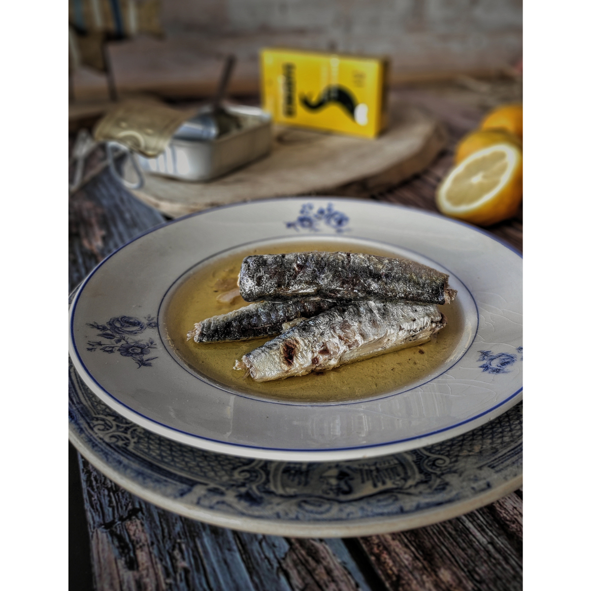 Sardiner i olivolja med citron
