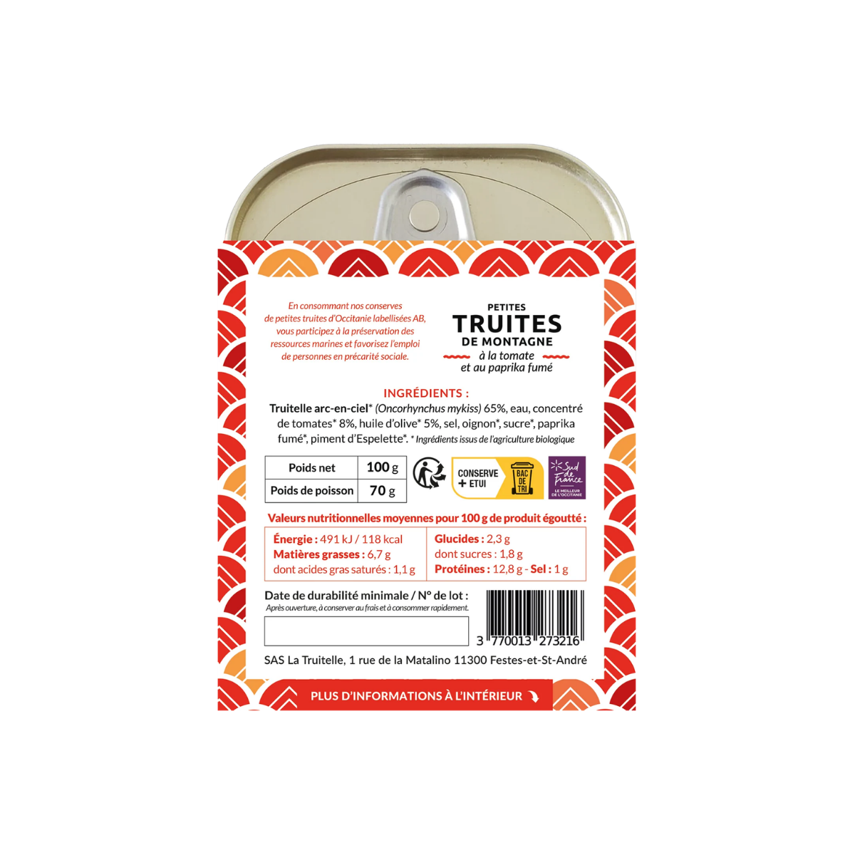 Ekologisk regnbåge med tomat och rökt paprika